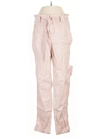 Pre-owned Elevenses Linen Pants In Pink