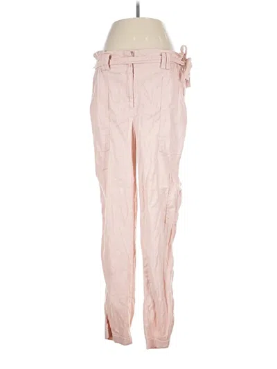 Pre-owned Elevenses Linen Pants In Pink