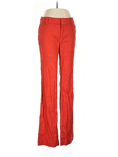 Pre-owned Elevenses Linen Pants In Red
