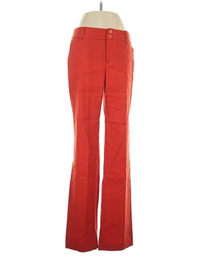 Pre-owned Elevenses Linen Pants In Red