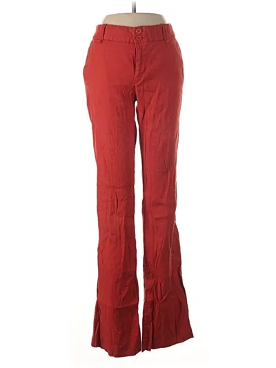 Pre-owned Elevenses Linen Pants In Red