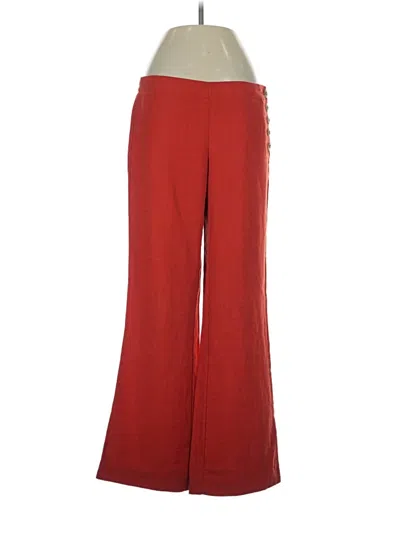 Pre-owned Elevenses Linen Pants In Red