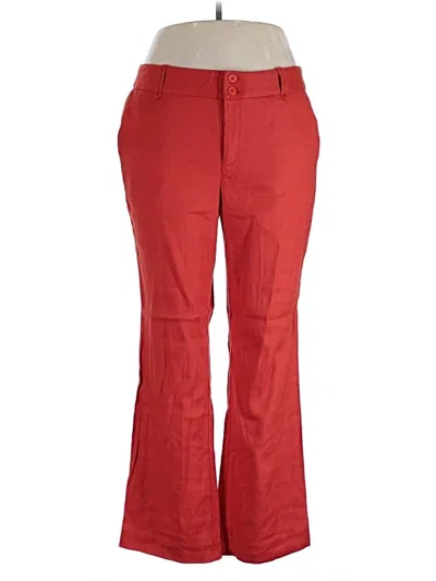 Pre-owned Elevenses Linen Pants In Red