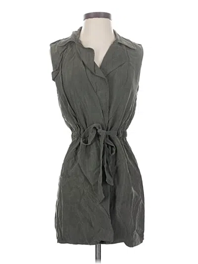 Pre-owned Elevenses Sleeveless Button Down Shirt In Gray