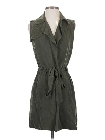 Pre-owned Elevenses Sleeveless Button Down Shirt In Green