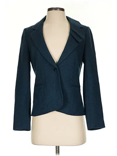Pre-owned Elevenses Wool Blazer Jacket In Blue