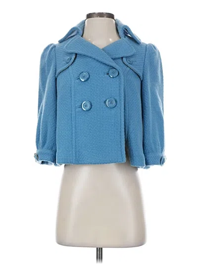 Pre-owned Elevenses Wool Coat In Blue
