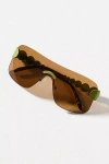 Eleventh Hour Frameless Mask Shield Sunglasses In Pattern