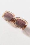 Eleventh Hour Mink Translucent Oversized Square Sunglasses In Brown