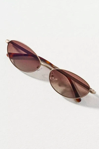 Eleventh Hour Oval Metal Frame Sunglasses In Multi