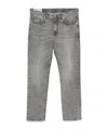 Eleventy Denim Trousers With Belt Loops In Gray