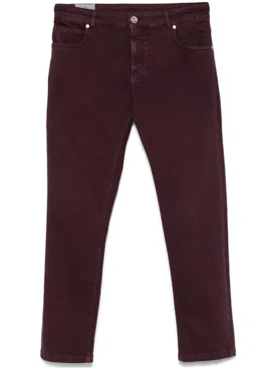 Eleventy 5 Pockets Jeans In 紫色