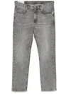 Eleventy Denim Trousers With Belt Loops In Gray