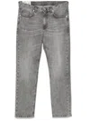 Eleventy Denim Trousers With Belt Loops In Grey