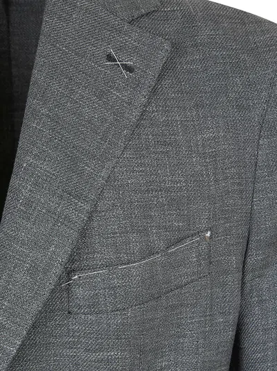 Eleventy Refined Linen Blend Suit For Men Size 44 In Gray