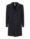Eleventy Tailored Coat With Flap Pockets And Notch Lapel In Blue