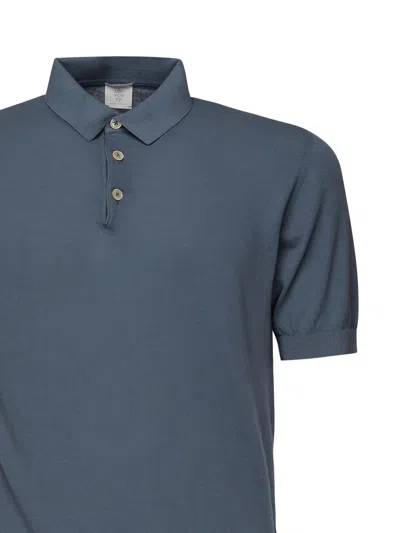 Eleventy Air Force Blue Cotton Polo