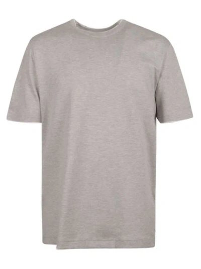 Eleventy Ash Grey Cotton Jersey T-shirt