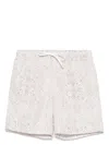 Eleventy Bandana-print Swim Shorts In Neutrals