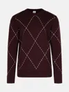 Eleventy Bardeaux Wool Sweater In Bordeaux