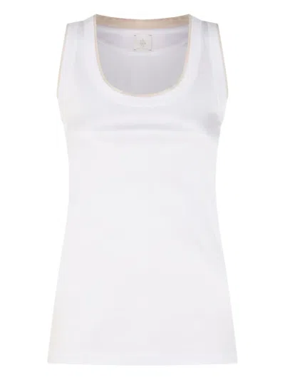 Eleventy Basic Tank Top In White