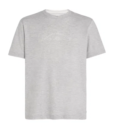Eleventy Beach Club Print T-shirt In Gray