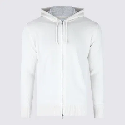 ELEVENTY BEIGE CASHMERE ZIPPED SWEATER