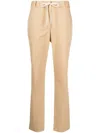 Eleventy Beige Drawstring Trousers With Relaxed Fit In Neutral