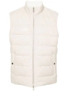 Eleventy Quilted Down Gilet In Neutrals