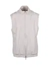Eleventy Beige Polyamide Elastane Technical Zip Vest In Multi