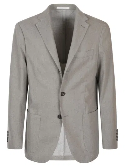 ELEVENTY BEIGE TAILORED JACKET WITH NOTCH LAPELS