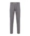 Eleventy Elastic-waistband Trousers In Gray
