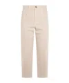 Eleventy Straight Trousers With Pockets And Belt Loops In Neutral