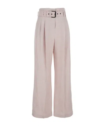 ELEVENTY ELEVENTY PLEATED TROUSERS WITH WAIST BELT