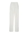 Eleventy 'combat' White Trousers With Double Pence Detail In White