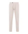 Eleventy Belt Loop Casual Pants In White