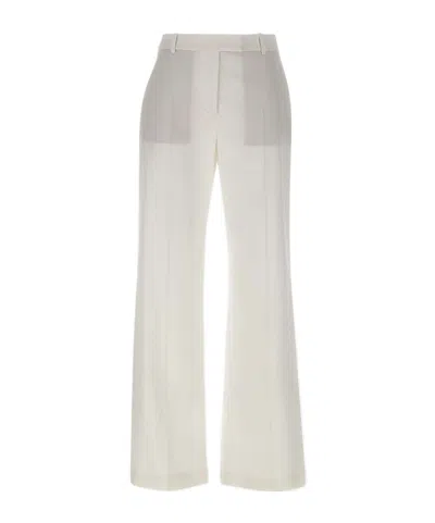 Eleventy Belt Loop Casual Pants In White