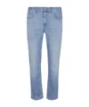 Eleventy Tailored Light Blue Denim Jeans With Classic Five-pocket Design In Blue