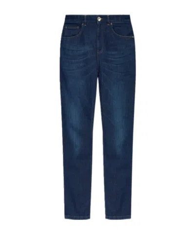 Eleventy Belt Loop Jeans In Blue