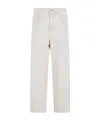 Eleventy Belt Loop Jeans In White
