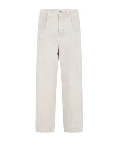 Eleventy Belt Loop Jeans In White
