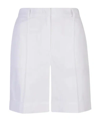 Eleventy Belt Loop Shorts In White