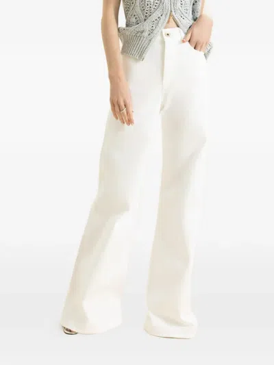 Eleventy Belt-loops Jeans In Neutral