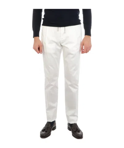 Eleventy Belt Loops Slacks In White