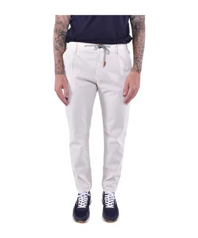 Eleventy Drawstring Trousers In White