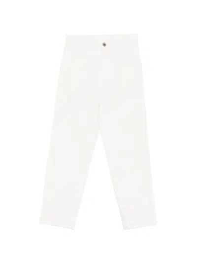 Eleventy Belt-loops Trousers In White
