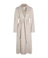 Eleventy Waist Belted Long Length Lapels Pockets In Neutral