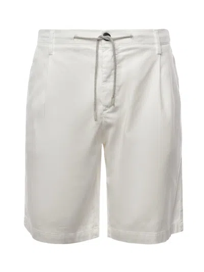 Eleventy Bermuda Jogger In White
