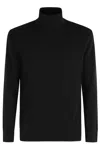 Eleventy Black ml Turtleneck Sweater In Black