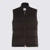 Eleventy Padded Zip-front Gilet In Black